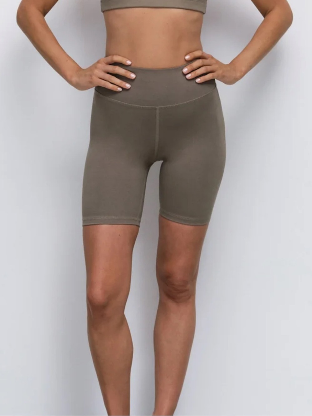 MATE the Label Organic Stretch Biker Short and Sports Bra